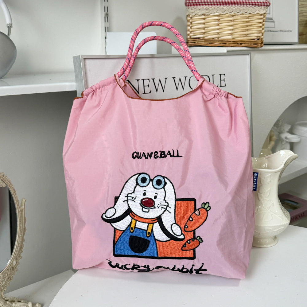 Women's Underarm Shopping Exquisite Embroidered Waterproof Nylon Women's Handbag