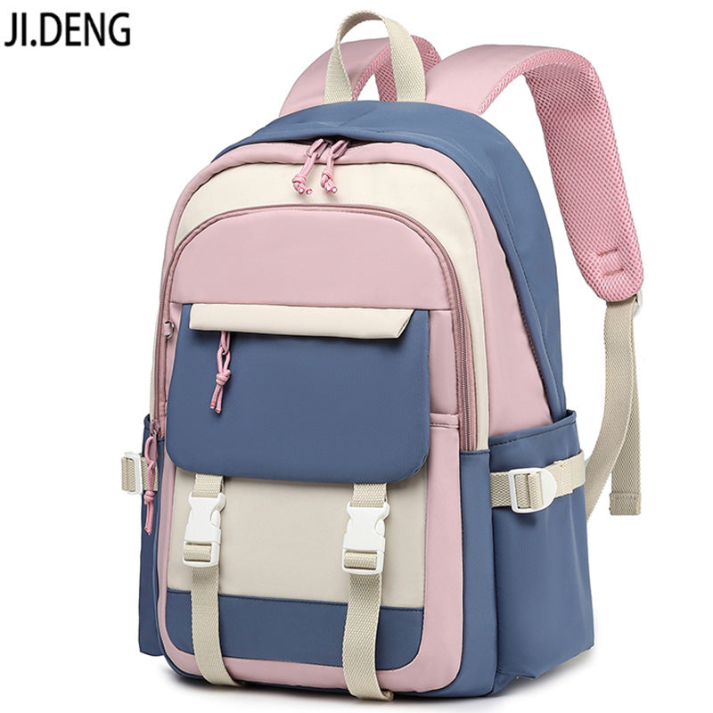 Trendy Female Junior High Lightweight College Middle School Students' Schoolbags