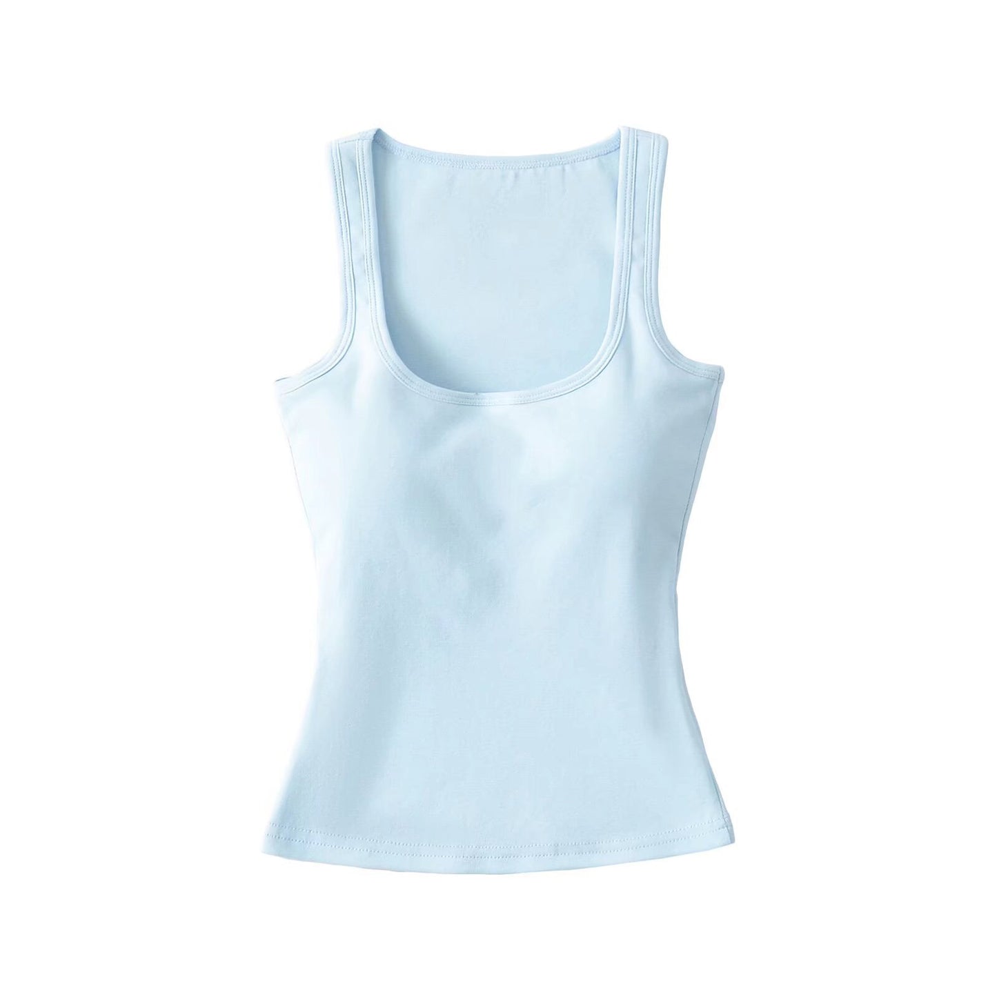 Women's Low-cut With Chest Pad Stretch Tight-fitting Cinched Tops