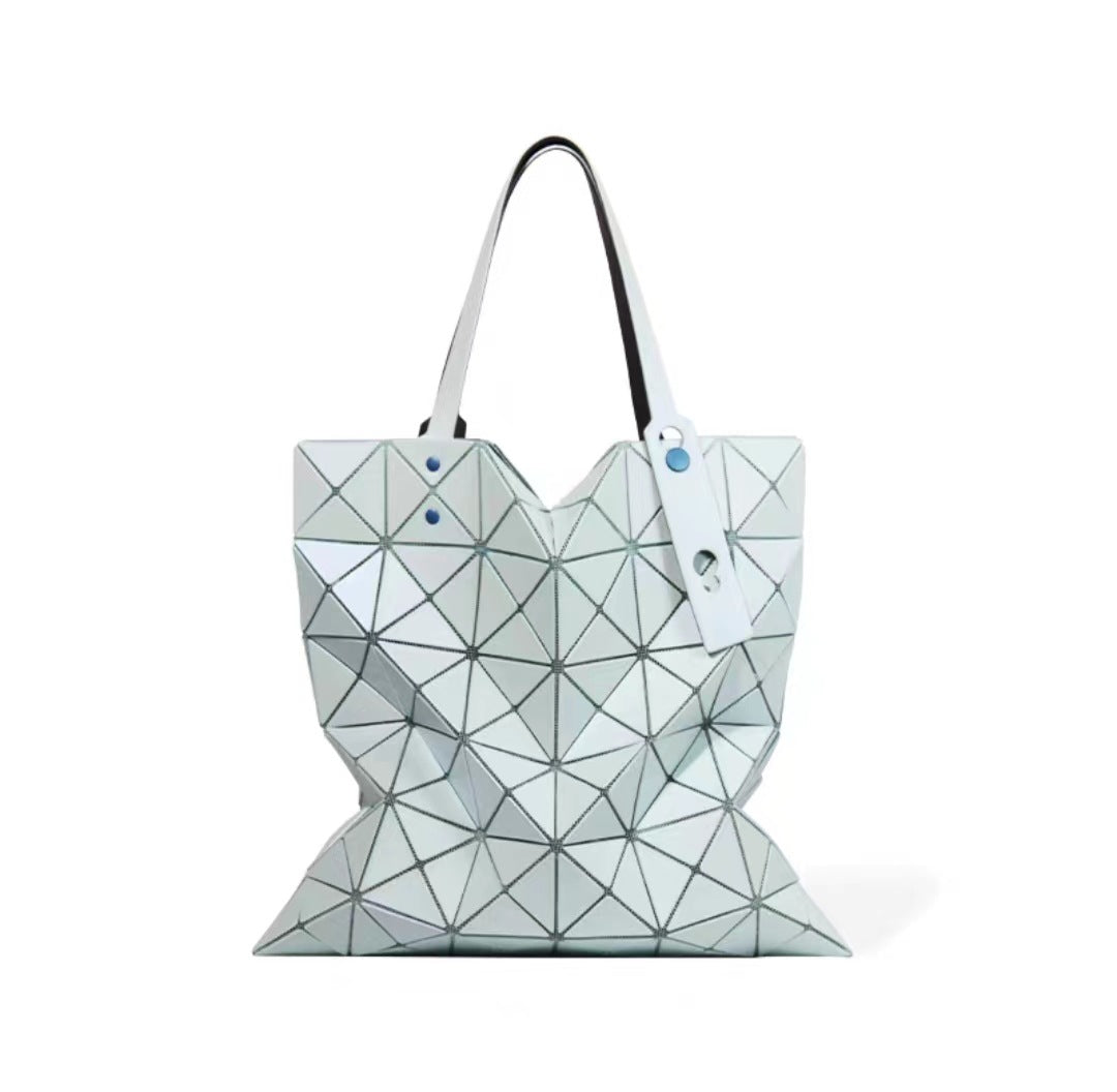 Women's Fashion Simple Rhombus Geometric Trend Stitching Shoulder Bags