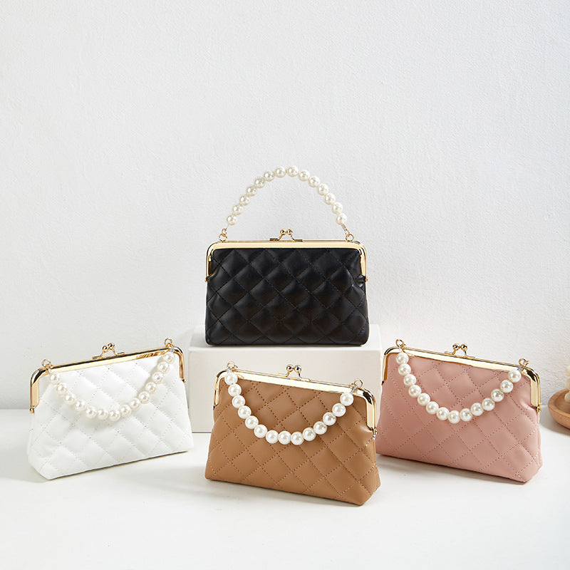 Women's Korean Version Of Style Diamond Pattern Women's Handbag