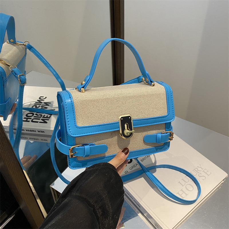 Popular Summer Trend Contrast Color Western Women's Shoulder Bag