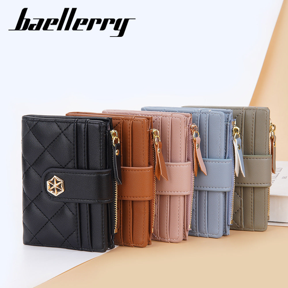 Women's Korean Style Multiple Slots Hasp Zipper Fashion Ladies Wallet