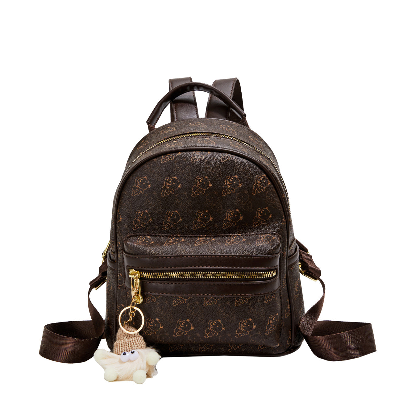 Women's High-grade Bear Printed Fashion Niche Backpacks