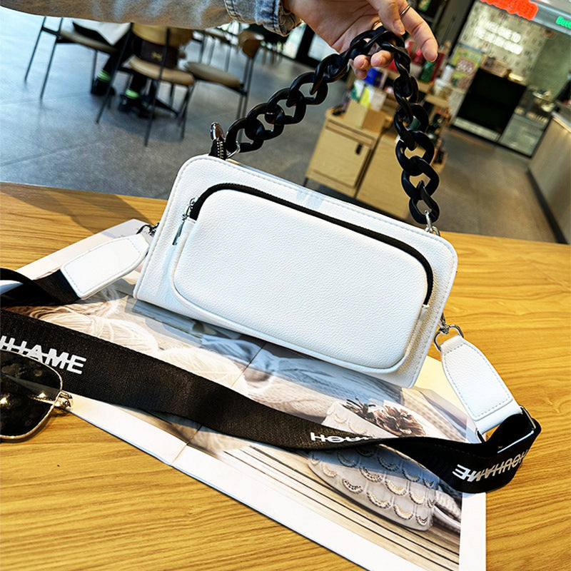 Women's High-grade Fashion Soft Leather Niche Pouch Shoulder Bags