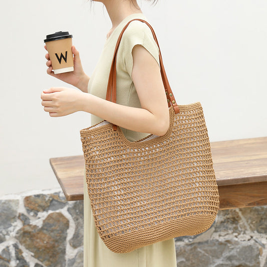 Women's Style Leisure Artistic Hand-woven Fashion Cotton Shoulder Bags