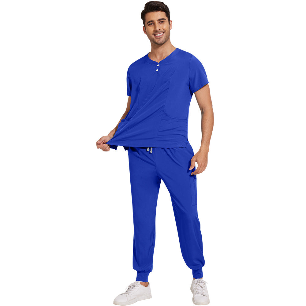 Women's & Men's & Frosted Jogger Hospital Medical Surgical Gown Pharmacy Beauty Uniform