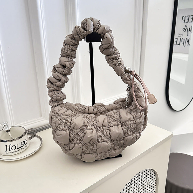 Pleated Cloud Bubble Underarm Lightweight Dumpling Women's Shoulder Bag