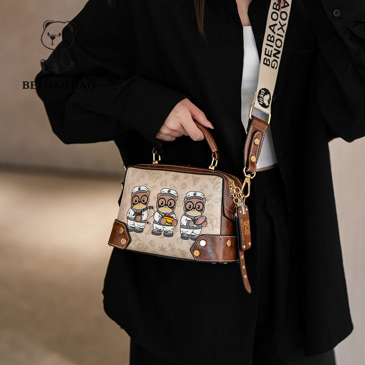 Pretty Women's Source Fashion Boston Popular Women's Messenger Bag