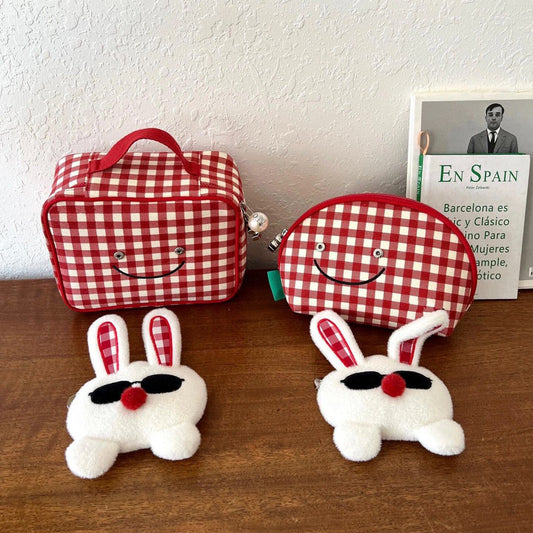 Heart Denim Shell Buggy Rabbit Plaid Bags