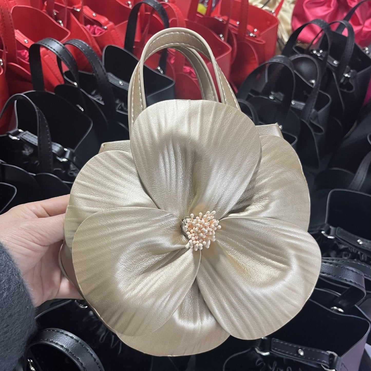 Women's Early Spring French Petal Flower Creative Bags