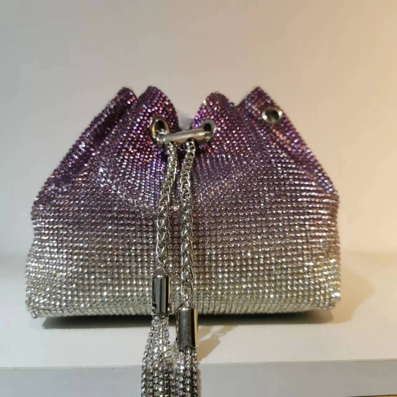 Women's Heron Live Streaming On Tassel Rhinestone Shoulder Bags