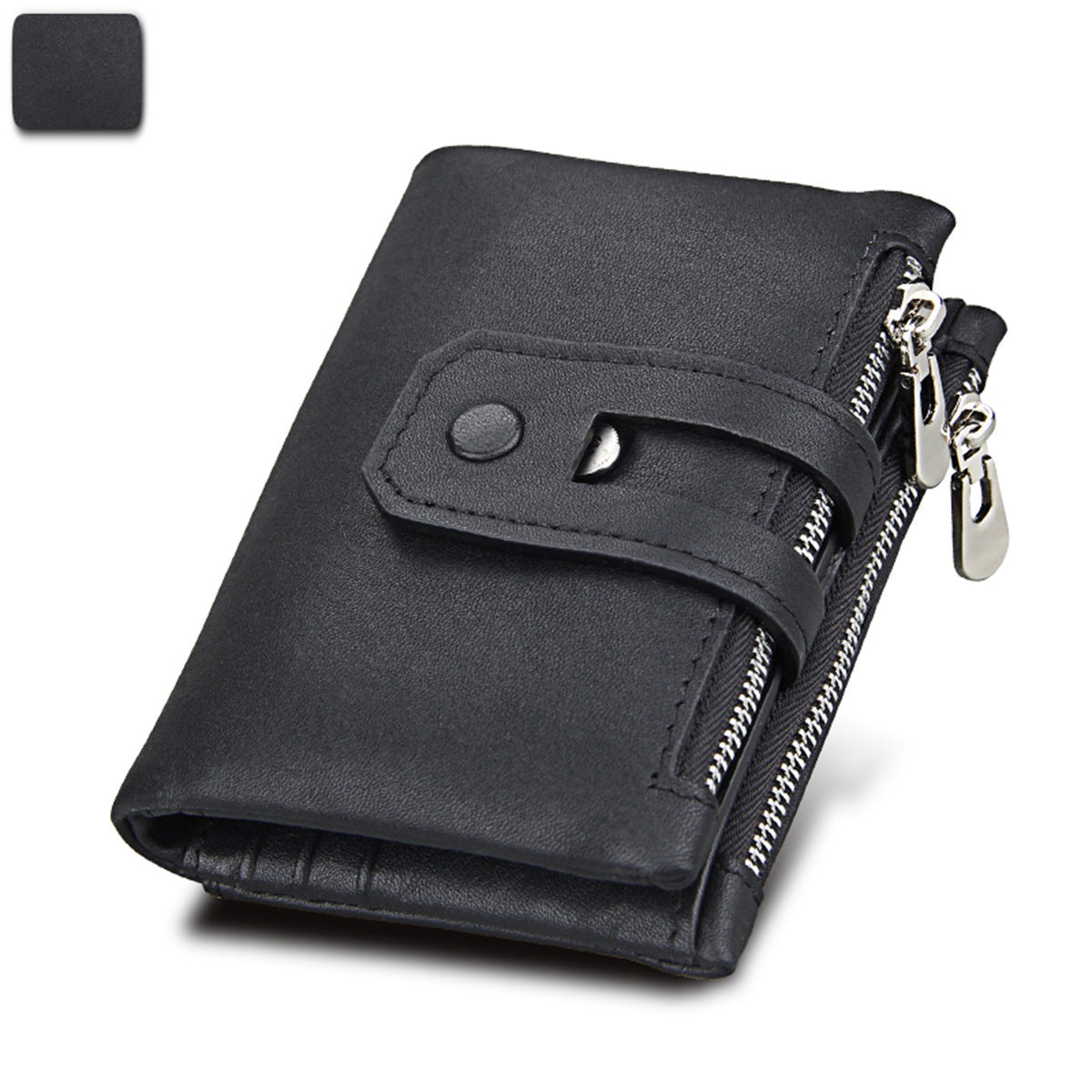 Man Swiping First Layer Cowhide Crazy Men's Wallets