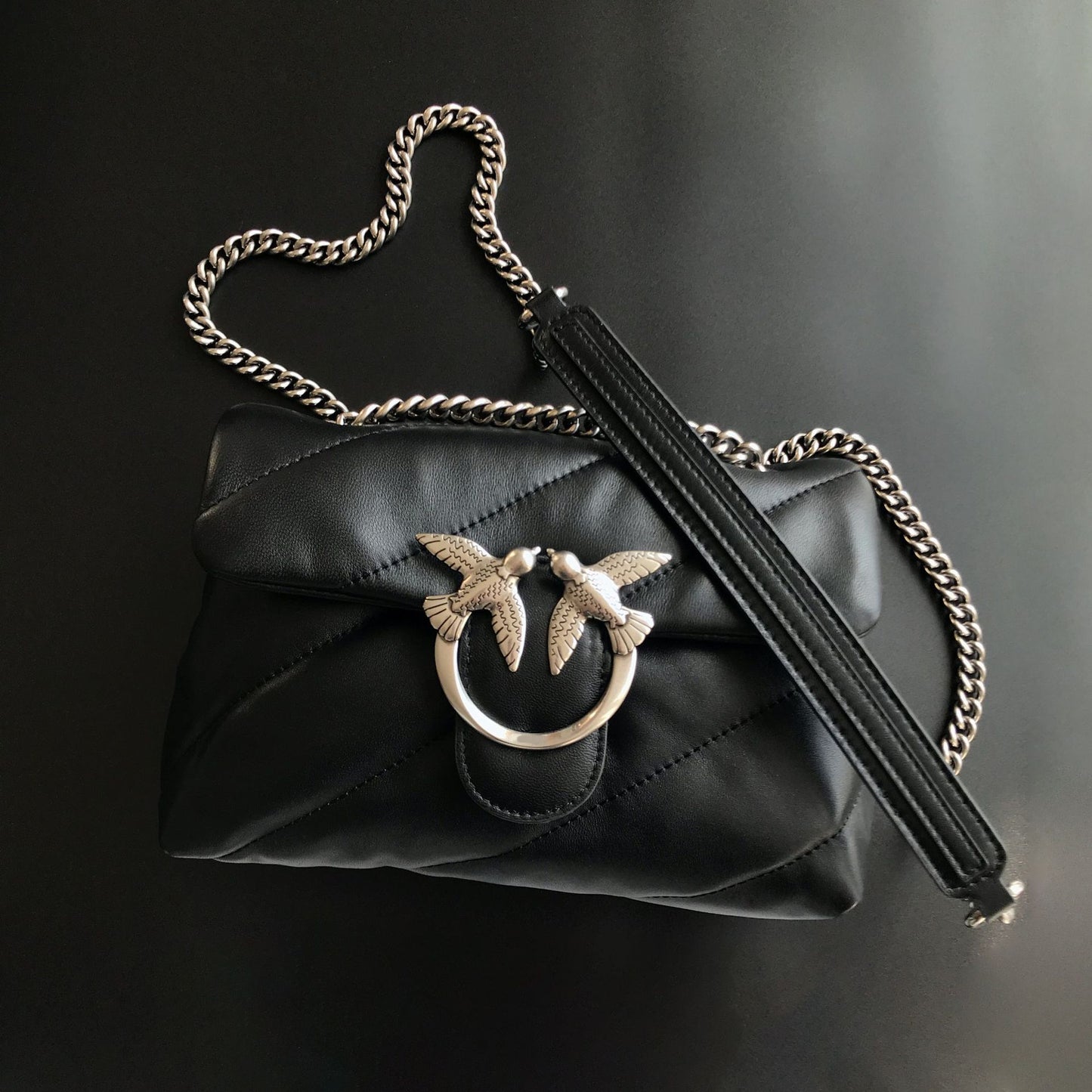 Women's High Quality Sheepskin Puff Pillow Chain Shoulder Bags