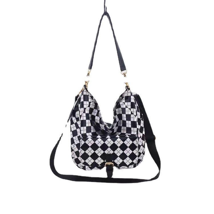 Women's High Korean Style Nylon Cloth Fashionable Large Shoulder Bags