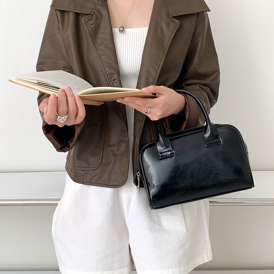 Korean Style Simple Red Advanced Fashion Handbags