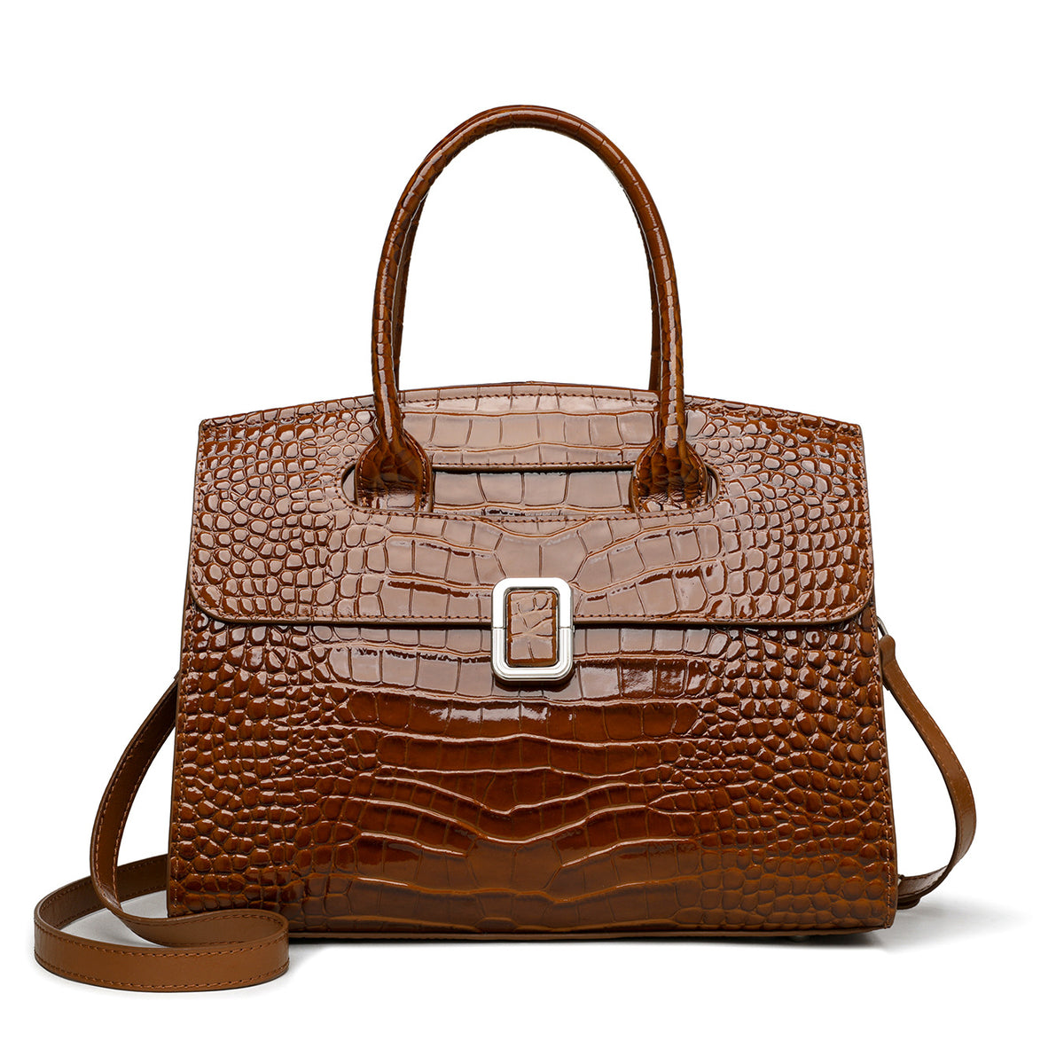 Women's Light Luxury Minority Expensive Daily Commuter Genuine Leather Crocodile Women's Handbag