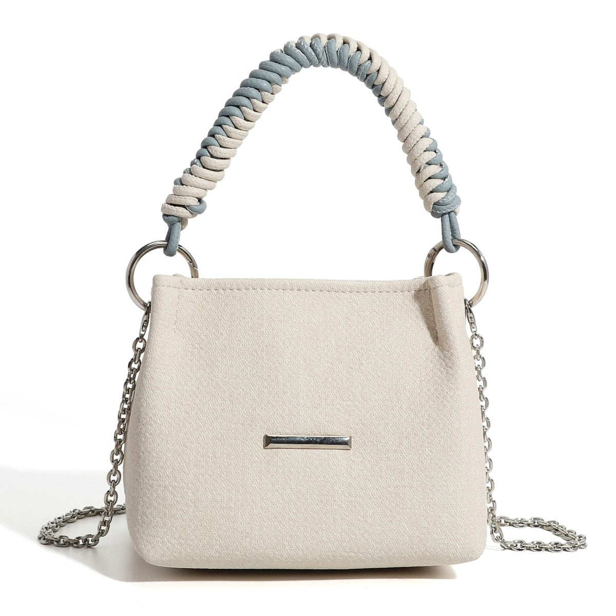 Women's Fashion Hand Carrying Box Imitation Denim Pattern Crossbody Bags