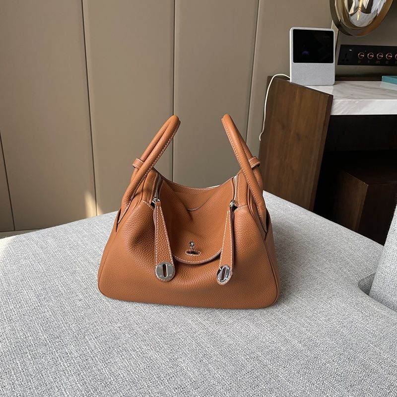 Women's Lindy First Layer Cowhide Underarm Soft Genuine Leather Large Capacity Women's Handbag