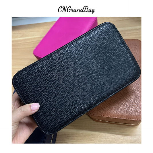Leather Jewelry Box Portable Versatile Built-in Cosmetic Bags