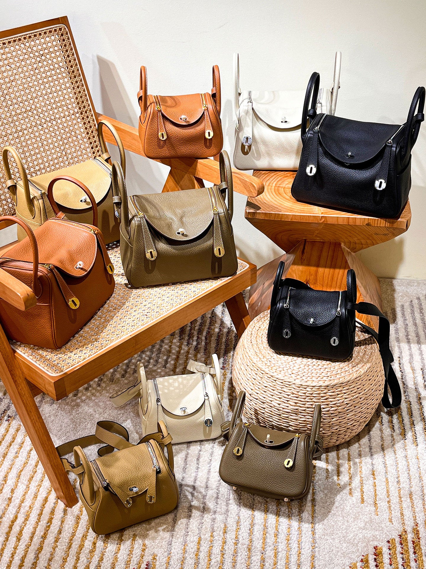 Large Capacity Underarm Lindy Doctor Leather Crossbody Bags