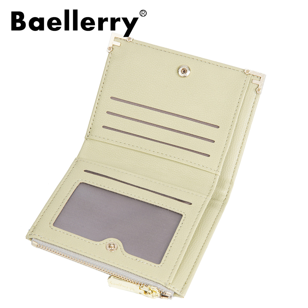Women's Short Fashion Zipper Snap Korean Style Multiple Ladies Wallet
