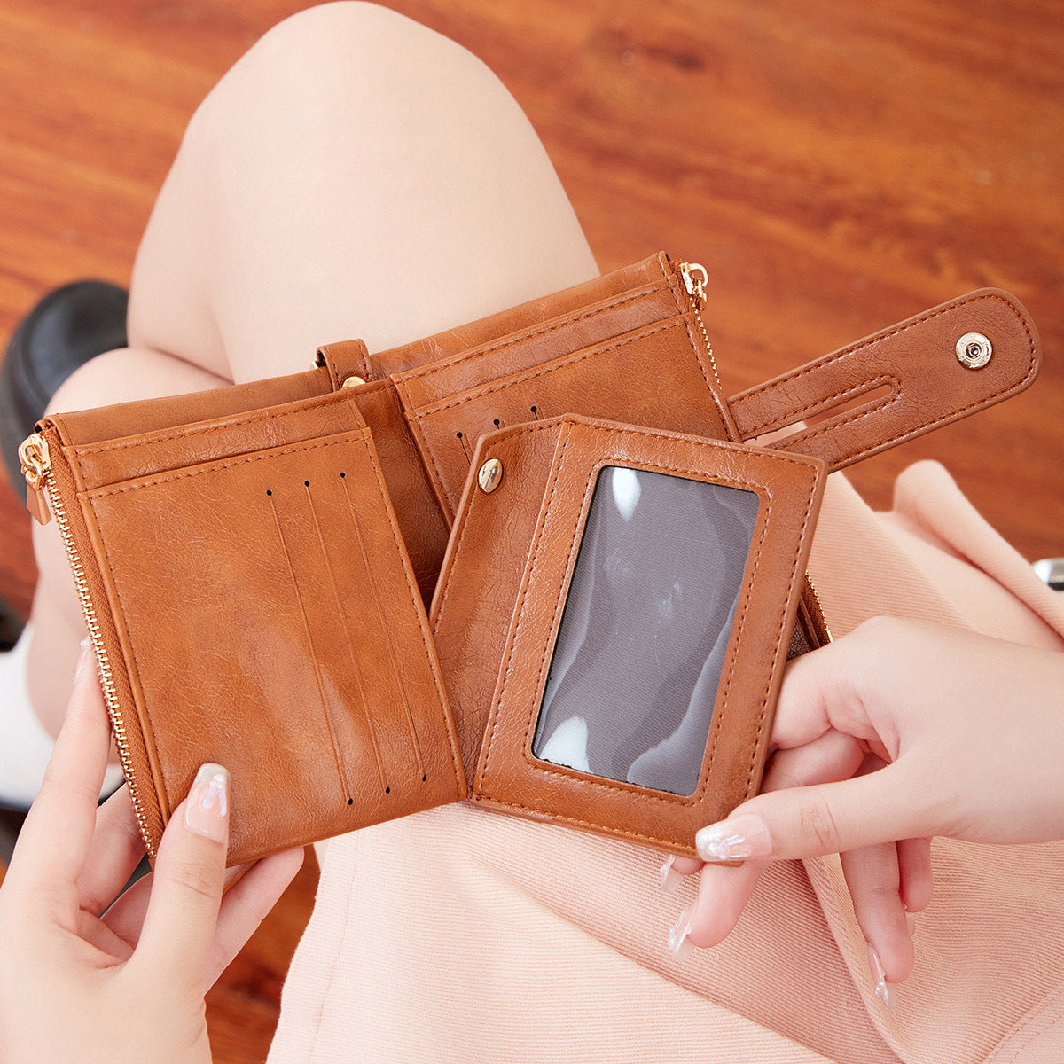 Women's Fashion With Detachable Large Capacity Double Ladies Wallet