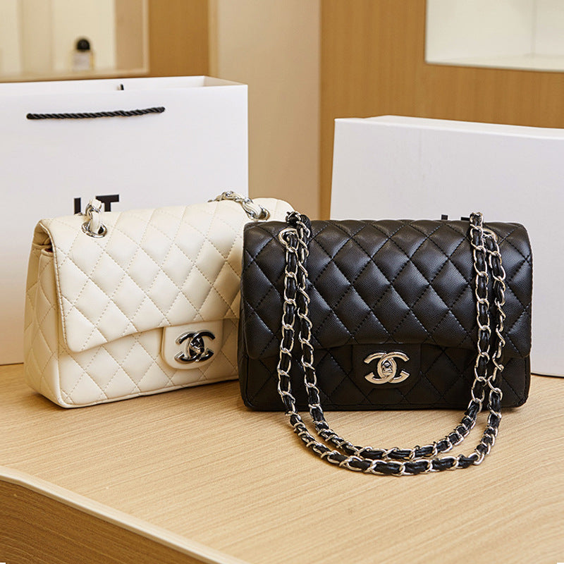 Style Diamond Quilted Trendy High-grade Chain Crossbody Bags