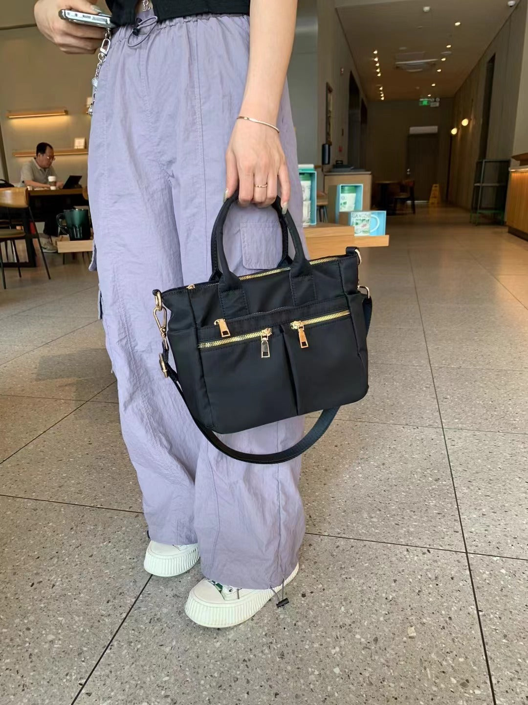 Waterproof Lightweight Nylon Cloth Versatile Simple Crossbody Bags