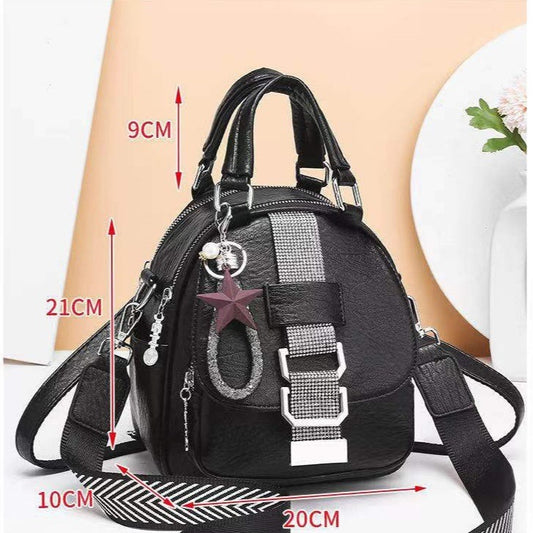 Women's Soft Leather Fashion Large Capacity Korean Backpacks