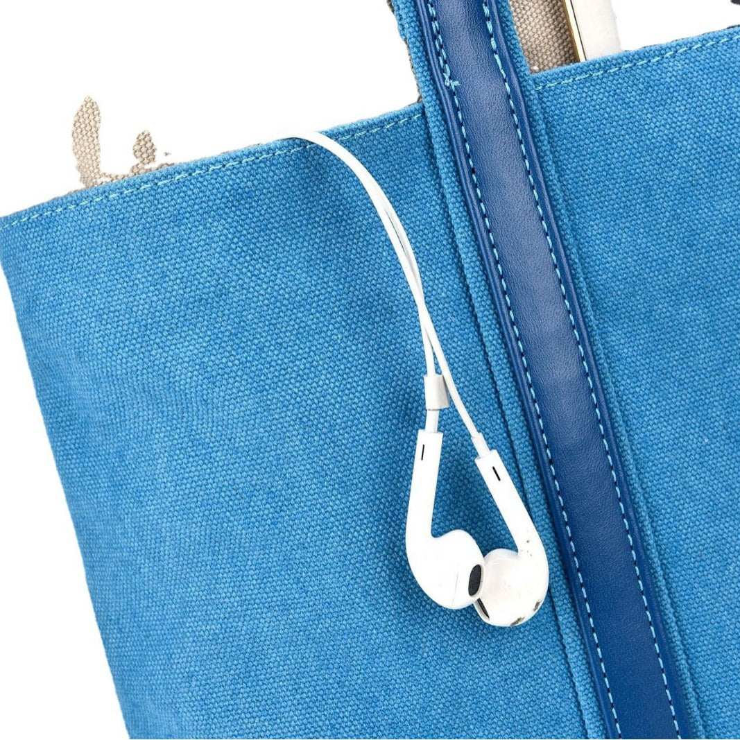 Women's Fashion Classy Canvas Computer Liner Handbags