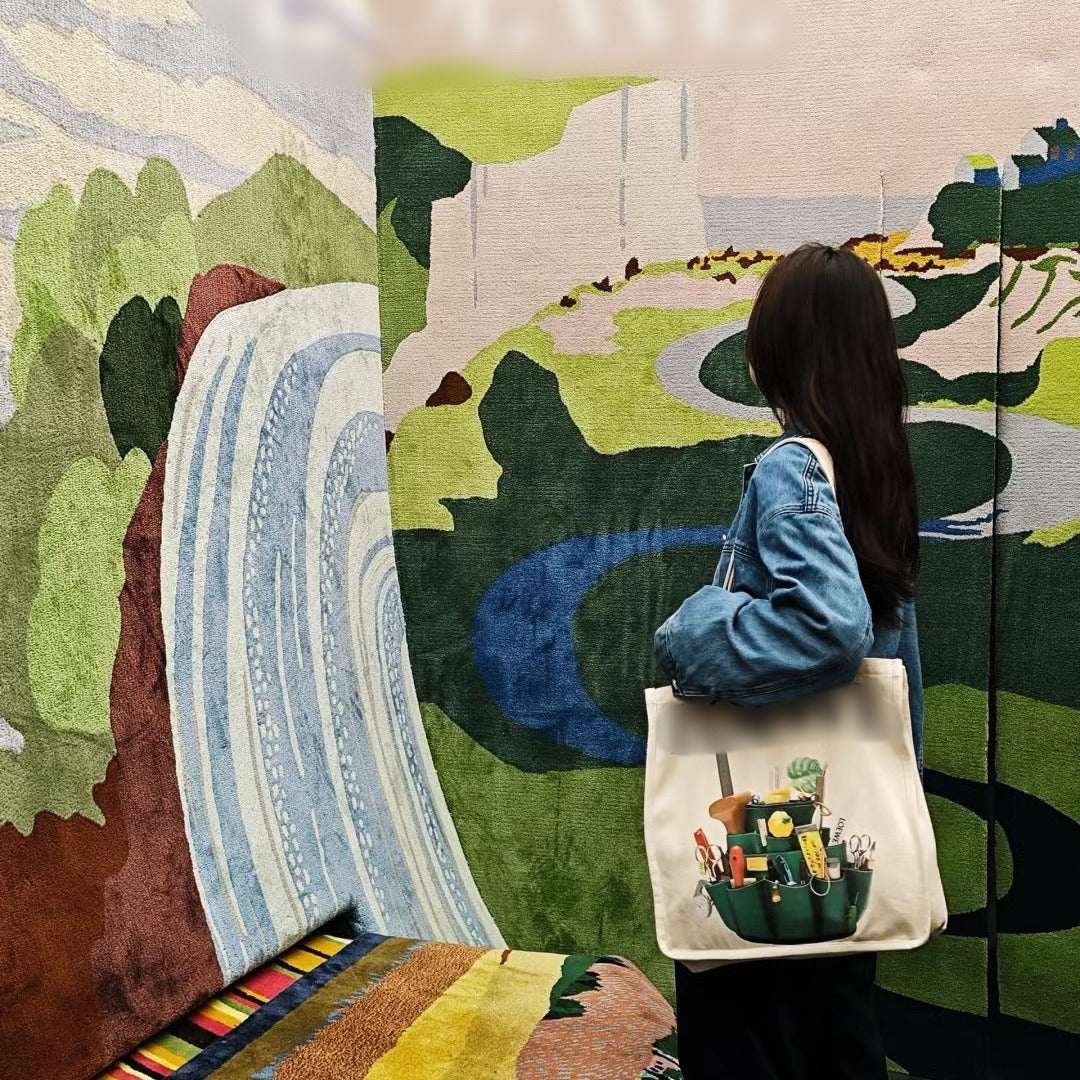 Exhibition Gift Canvas Leisure Easy Matching Tote Bags