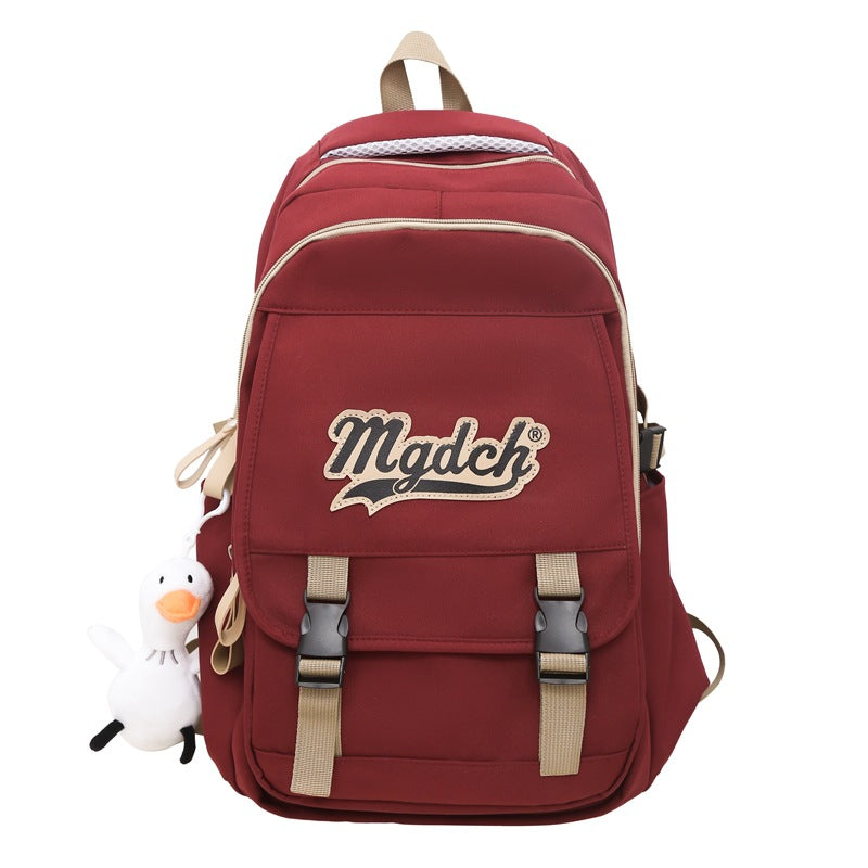 Men's Korean Junior High Large Capacity Burden Middle School Students' Schoolbags