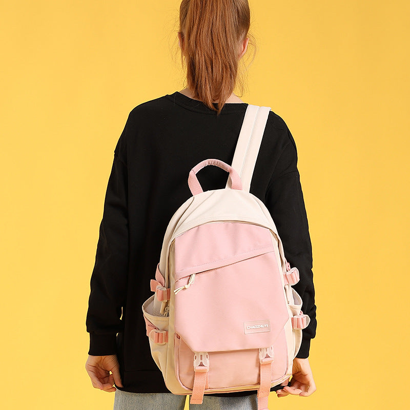Women's Fashionable Korean Style Simple Junior's Lightweight Middle School Students' Schoolbags