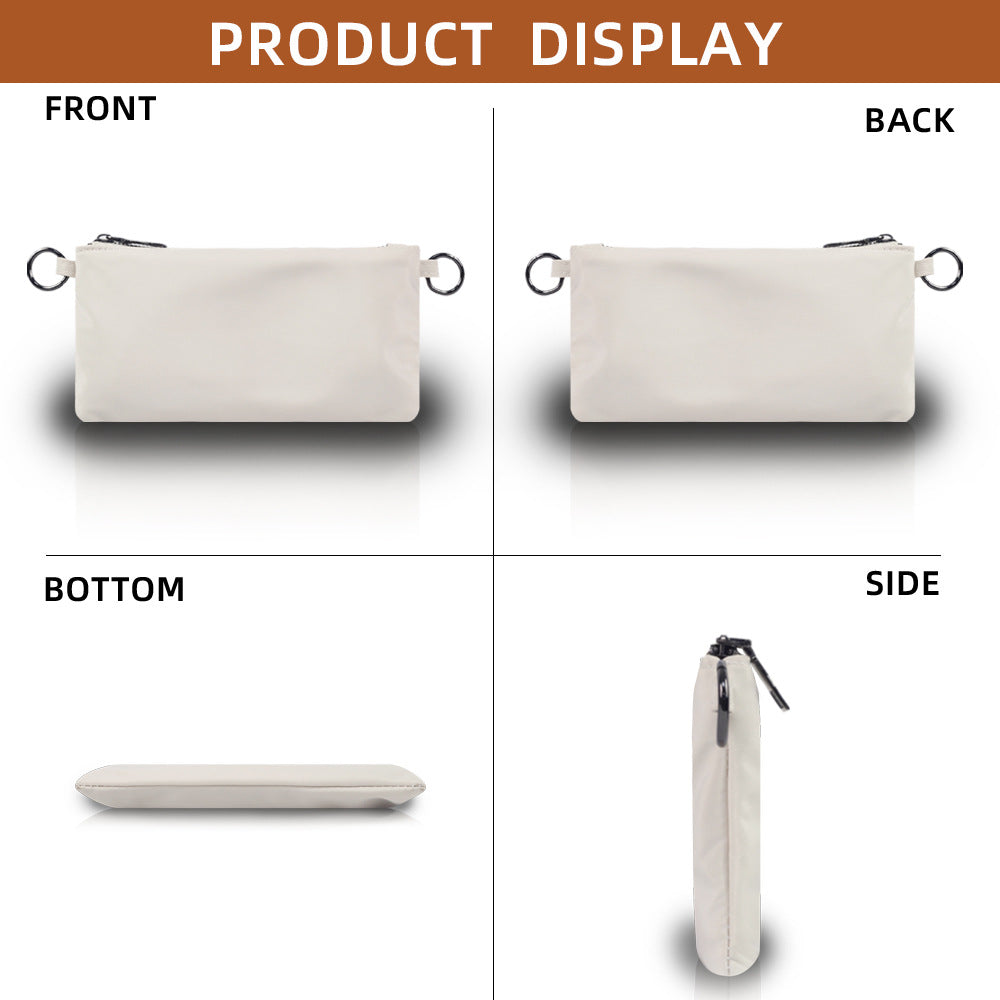 Solid Color Simple Double Daily Commuter Women's Messenger Bag
