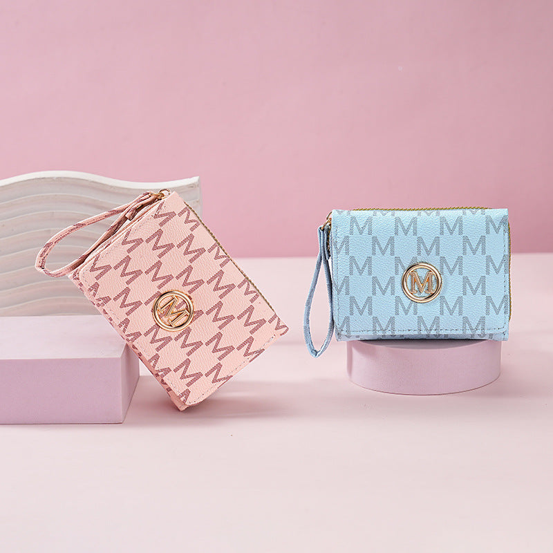 Women's Short Boom Three Fold Fashion Simple Purses