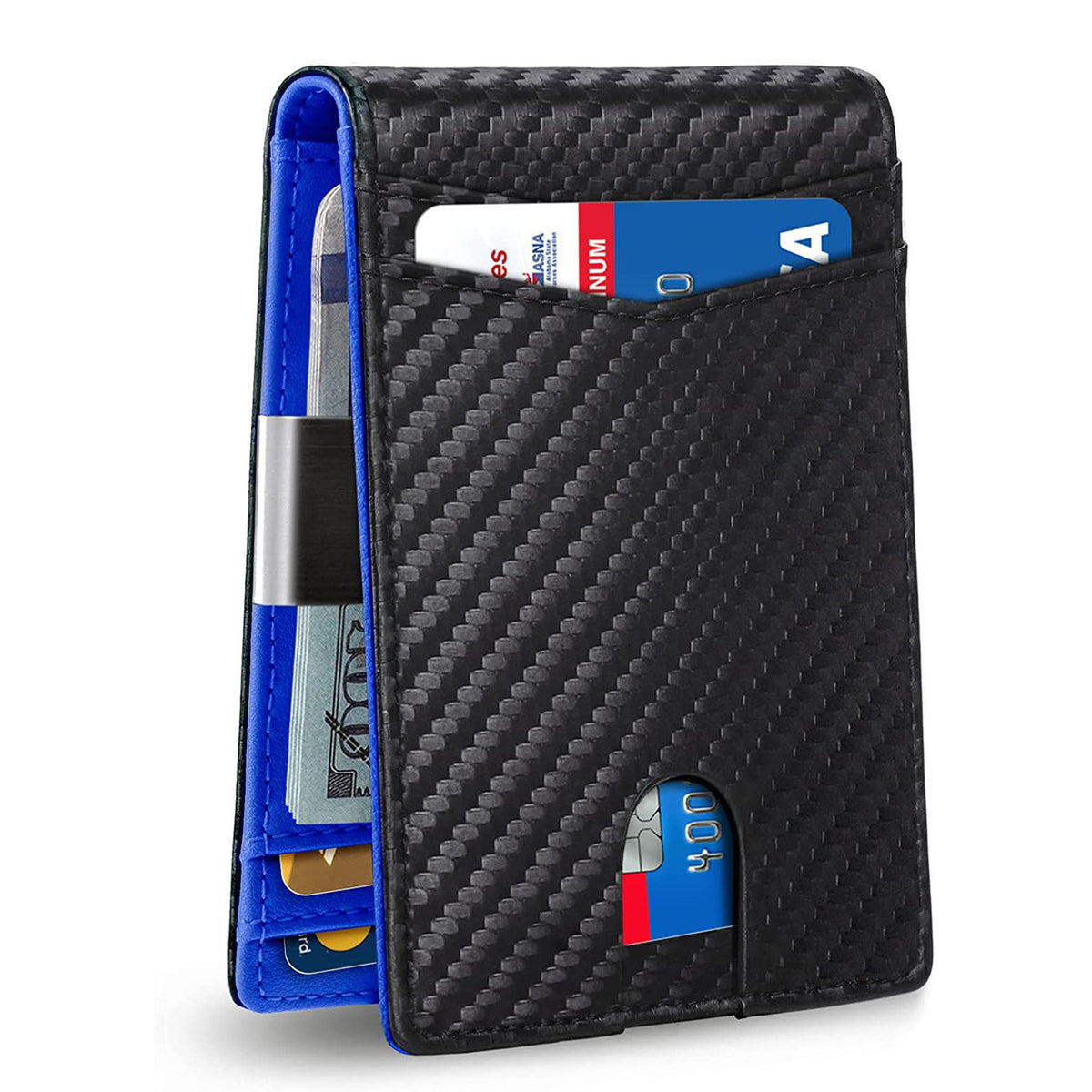 Men's Multiple Slots American Gold Clip Card Holder
