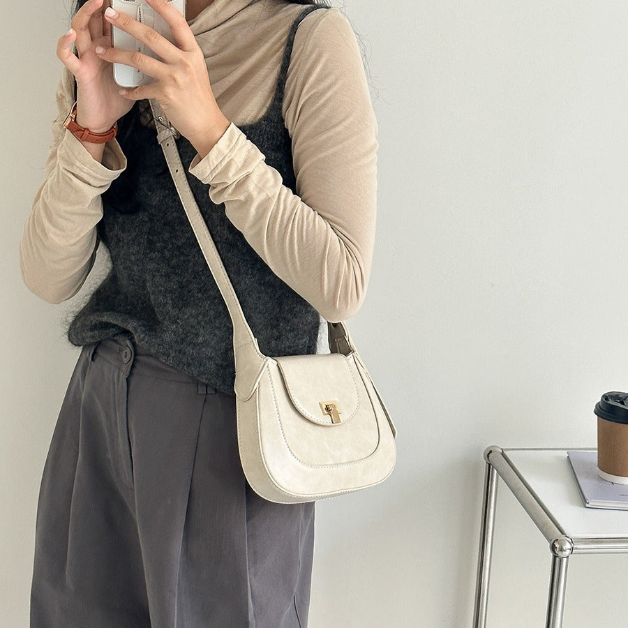 Texture Niche Flip Western Style Exquisite Versatile Fashion Bags