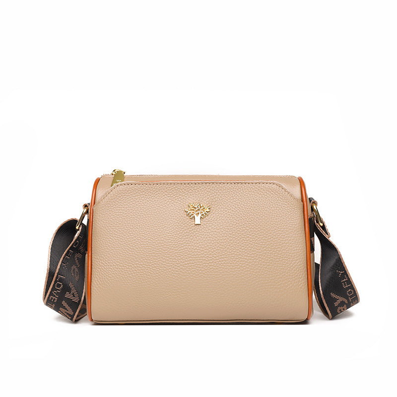 Women's Leather Fashionable Large Capacity First Layer Shoulder Bags