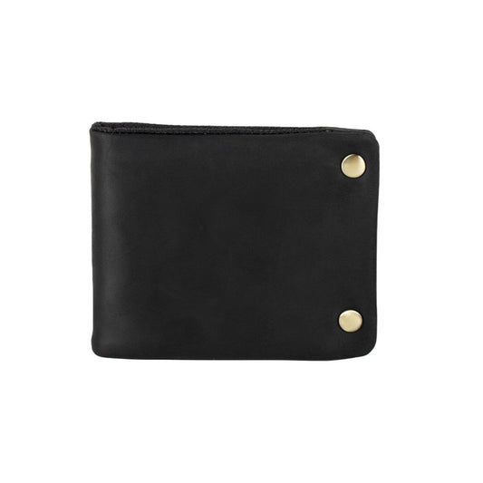 Crazy Horse Leather Short Horizontal Genuine Men's Wallets
