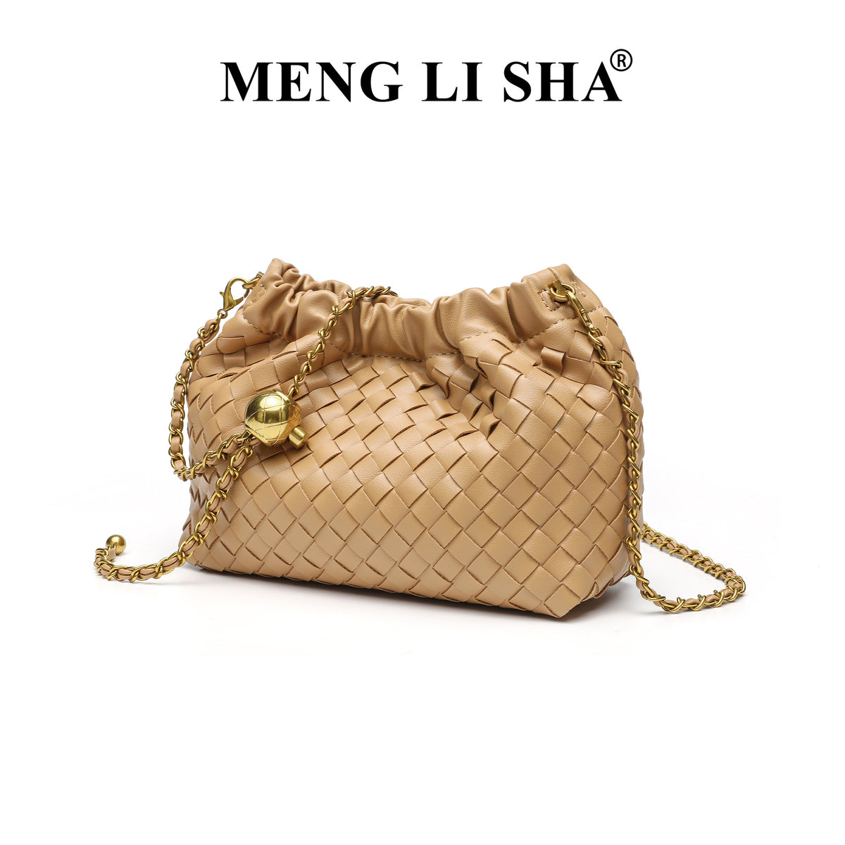 Design Chain Woven Cloud Simple Stylish Textured Women's Handbag