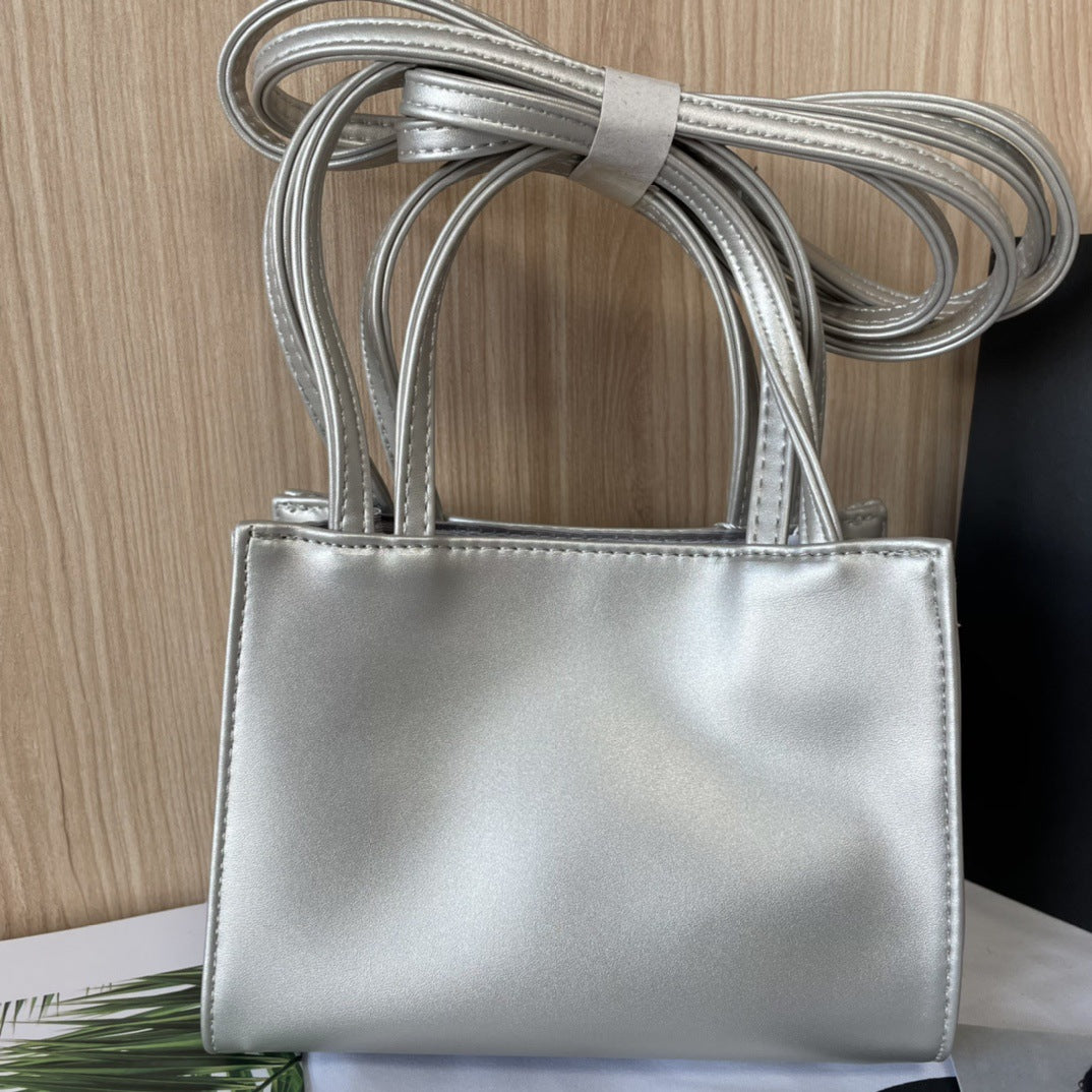 Size Upgraded Fabric Soft Leather Embossed Tote Bags