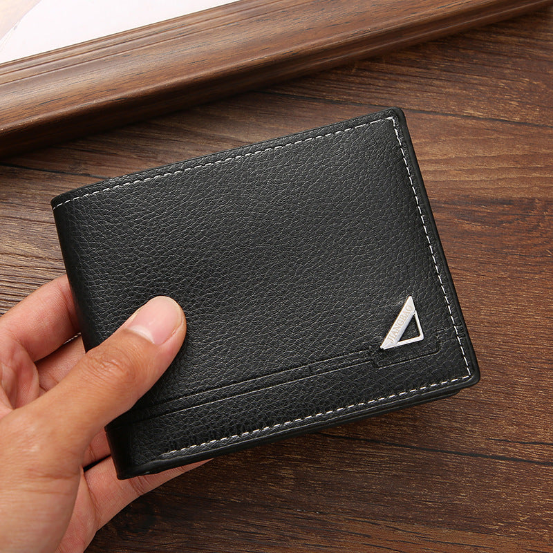 Men's Short Male Youth Business Horizontal Fashion Large Capacity Soft Men's Wallet