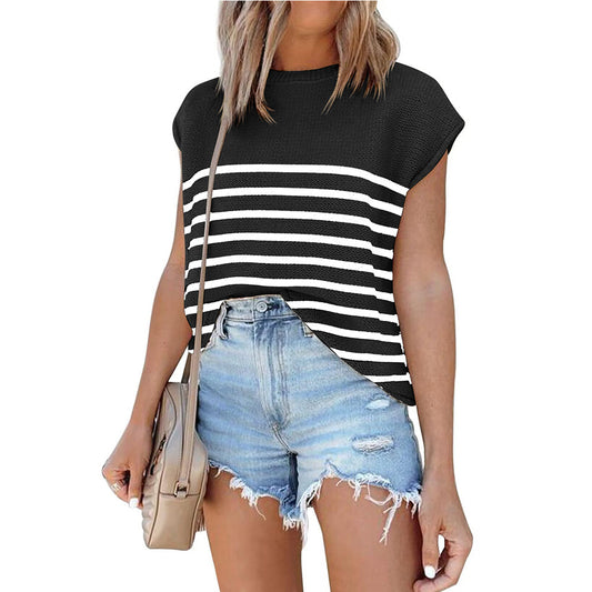 Women's Summer Round Neck Thick Needle Casual Sweaters