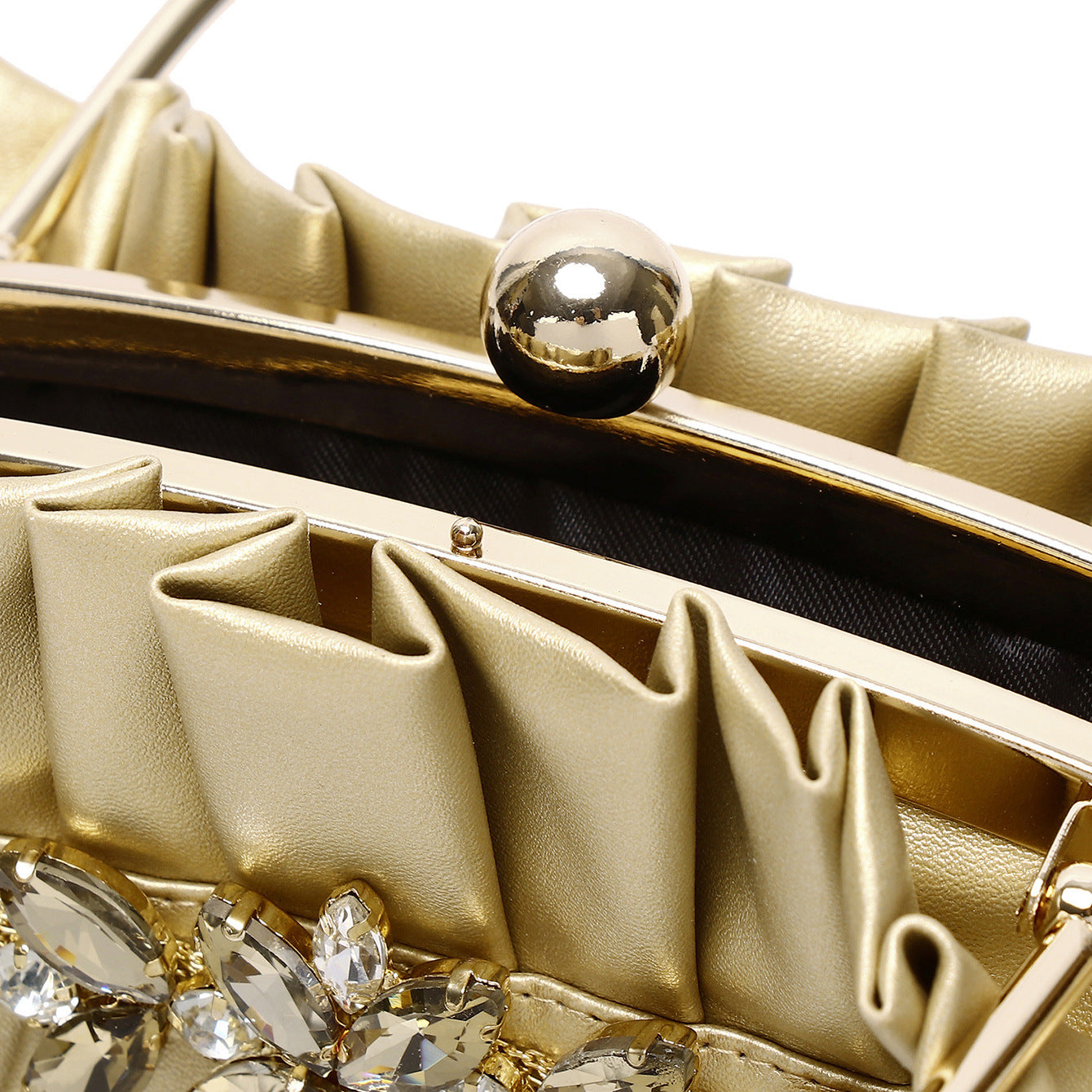 Vintage High-grade Diamond Western Style Wrinkled Handbags