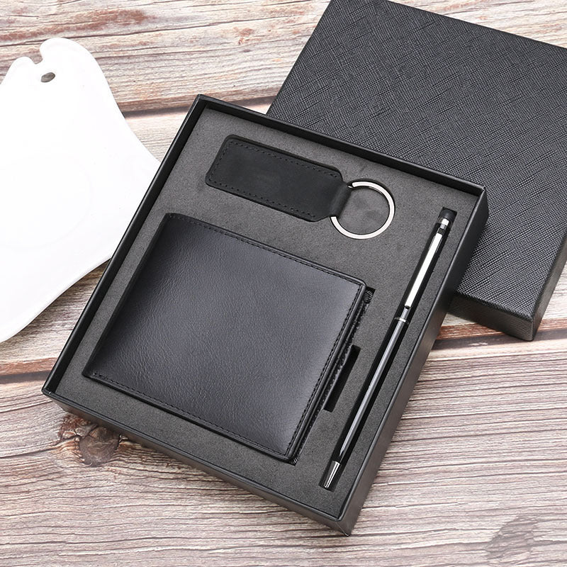 Men's Gift Suit Leather Ticket Short Men's Wallets