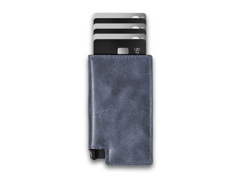 Men's Popular Metal Swiping Metallic Aluminium Card Holder