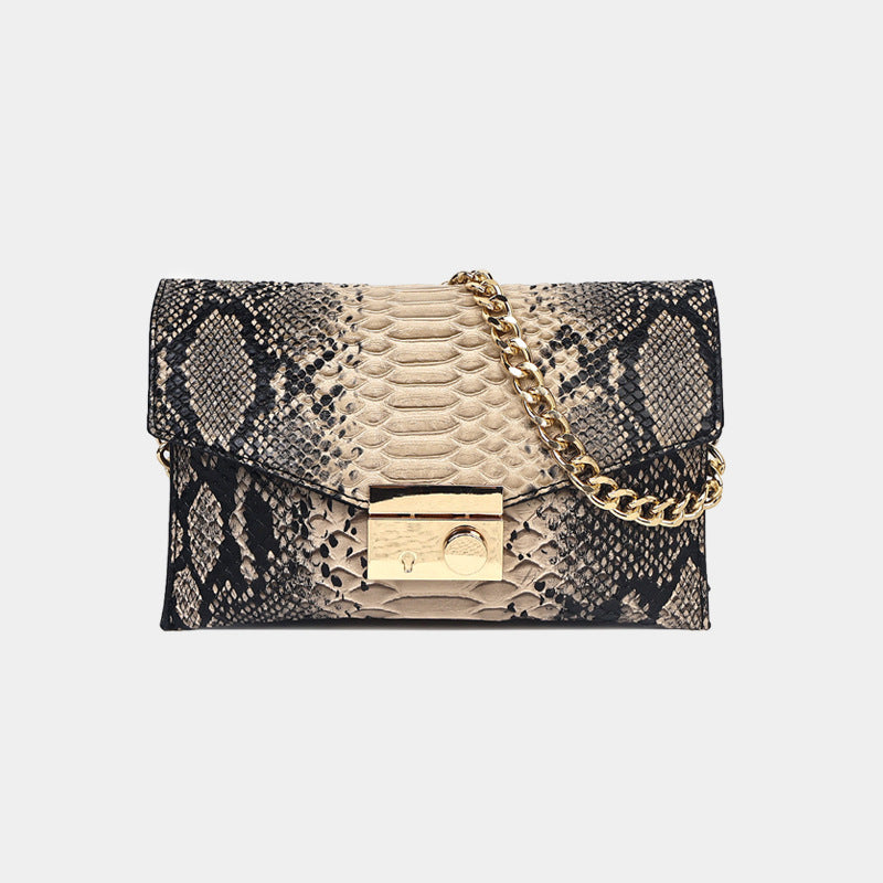 Women's Pattern Three-dimensional Underarm Large Capacity Genuine Shoulder Bags