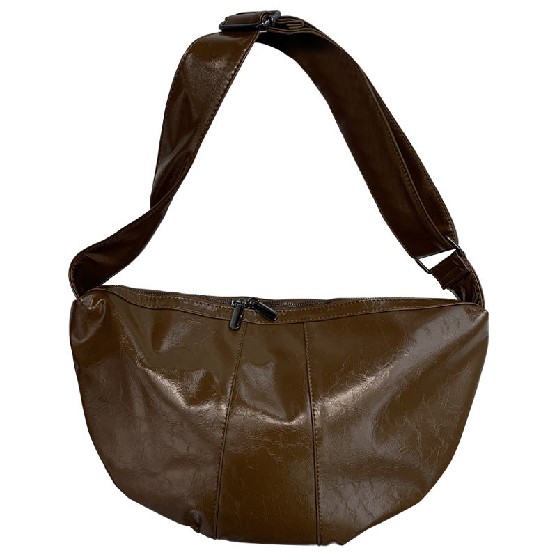 Women's Dong Texture Western Style Wide Strap Large Crossbody Bags