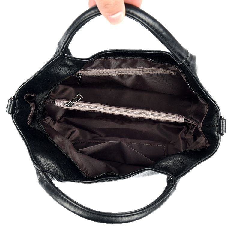 Women's Solid Color Sheepskin Vegetable Basket Niche Handbags